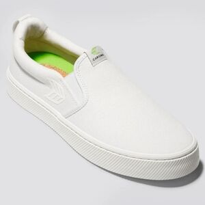 NWT Men's Cariuma Off White Canvas Slip-Ons Comes In Various Sizes